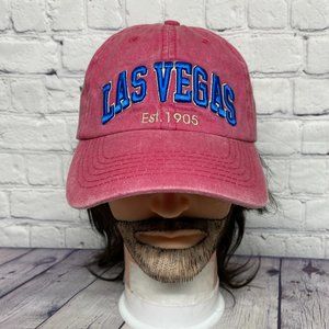 Las Vegas Hat Cap Women Strap Back Pink Robin Ruth Cotton Embroidered Chic Cute
